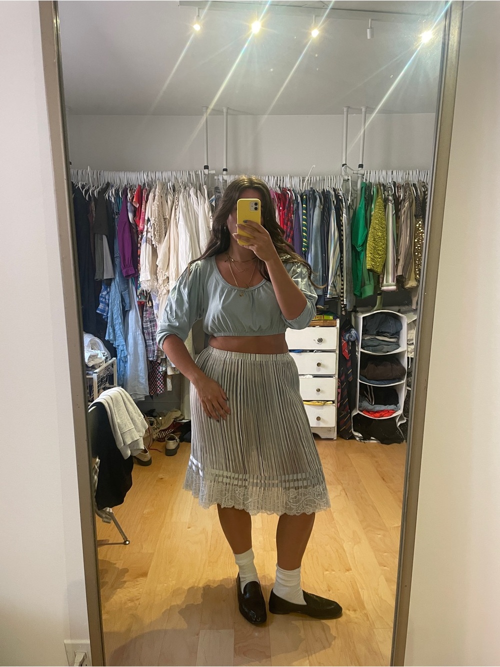 Urban Outfitters Light Blue Crop Top